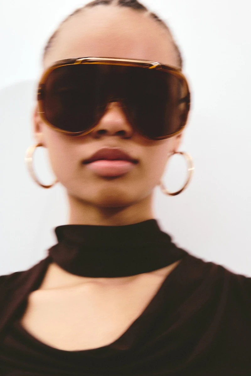 Top with Scarf Collar