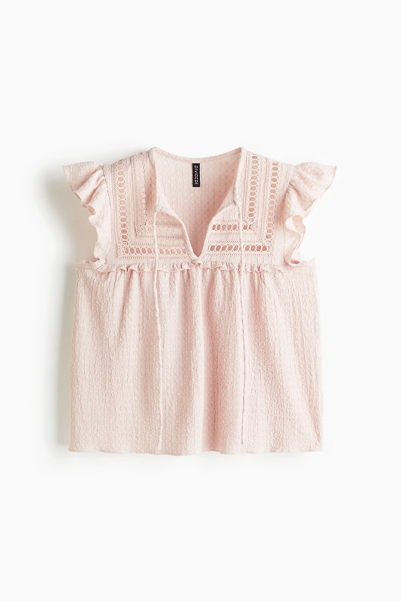 Textured Jersey Top