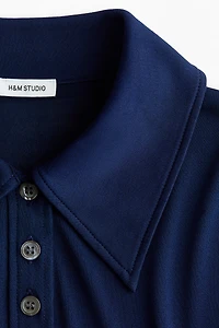 Silk-Blend Polo Shirt