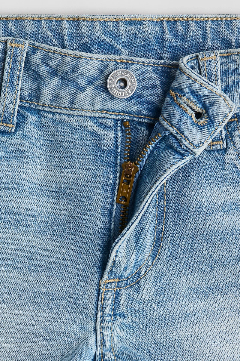 Cotton Denim Shorts