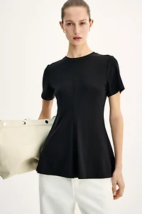 Haut péplum en interlock