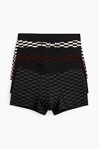 Lot de 3 caleçons boxeurs courts en coton