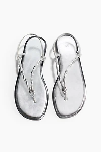 Sandales avec détails torsadés