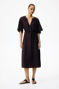 Tie-Detail Tunic Dress