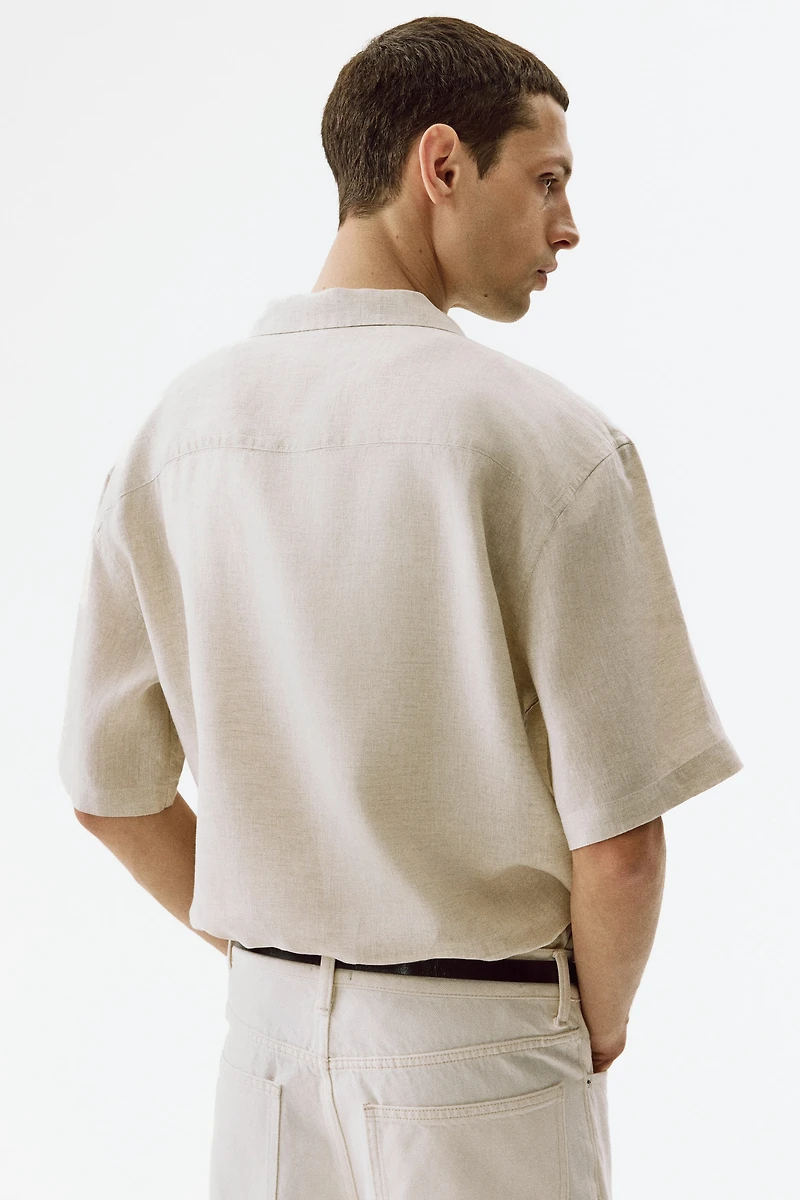 Relaxed-Fit Linen Resort Shirt