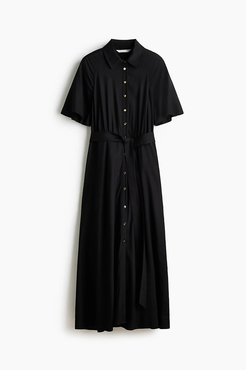Tie-belt Shirt Dress