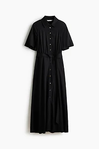 Tie-belt Shirt Dress