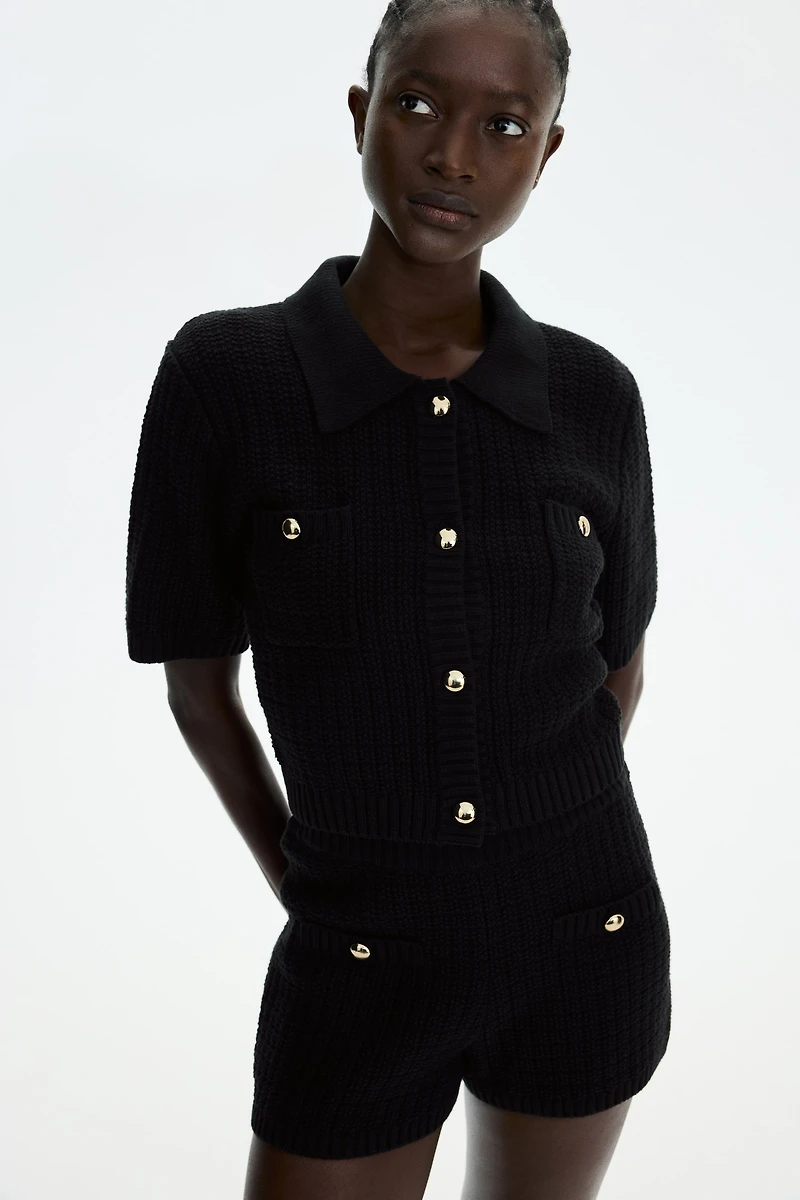 Cardigan with Collar