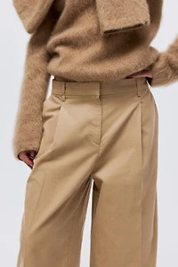 Wide-Leg Corduroy Pants