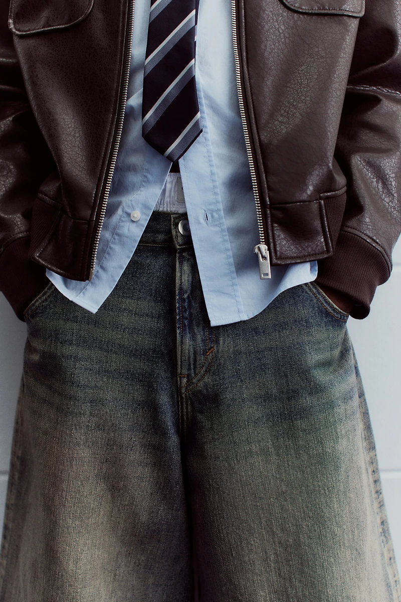 Short Super ample en denim