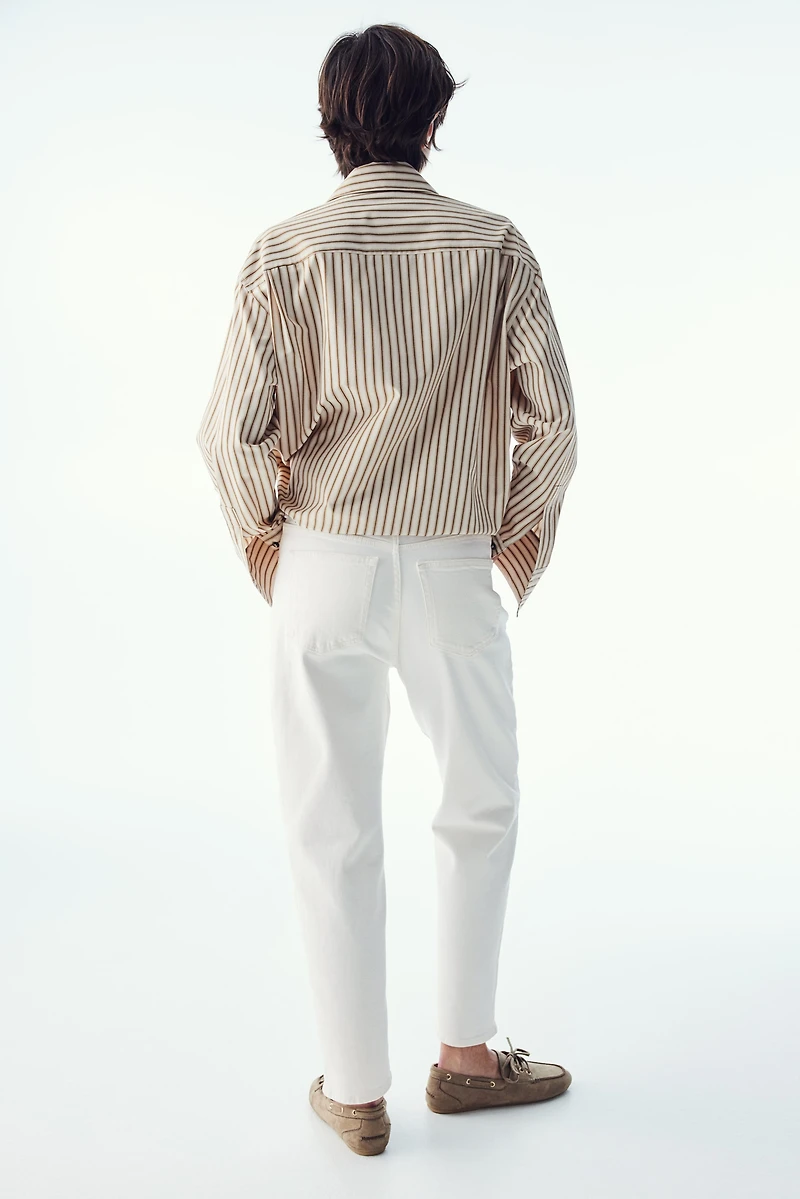 High Rise Slim Leg Mom Jeans