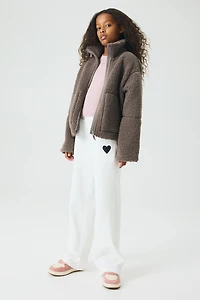 Pantalon de jogging droit en molleton