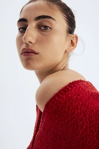 Slub-knit cardigan