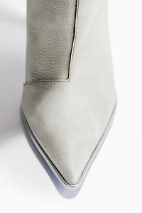 Oversized Leather Boots