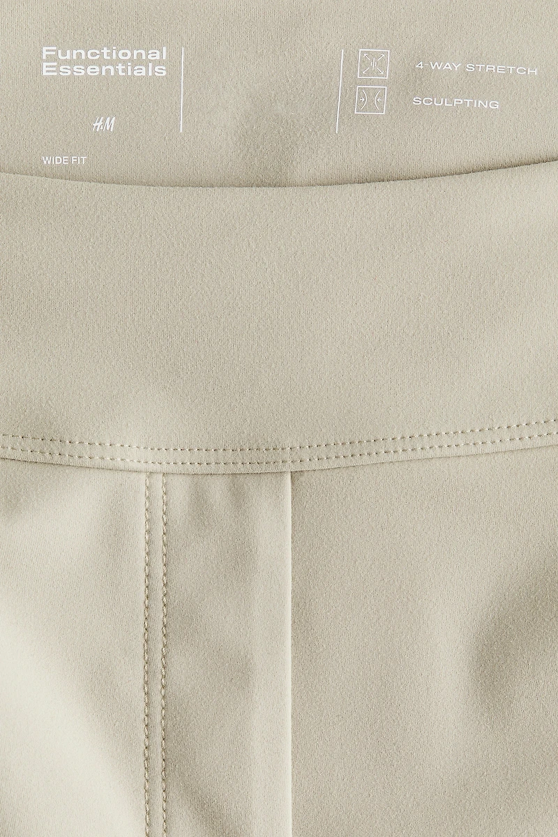 Four-Way Stretch Wide-Cut Pants