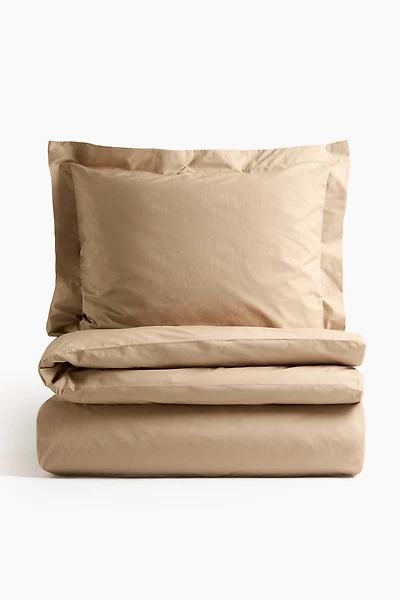 Enveloppe de couette lit simple en percale coton