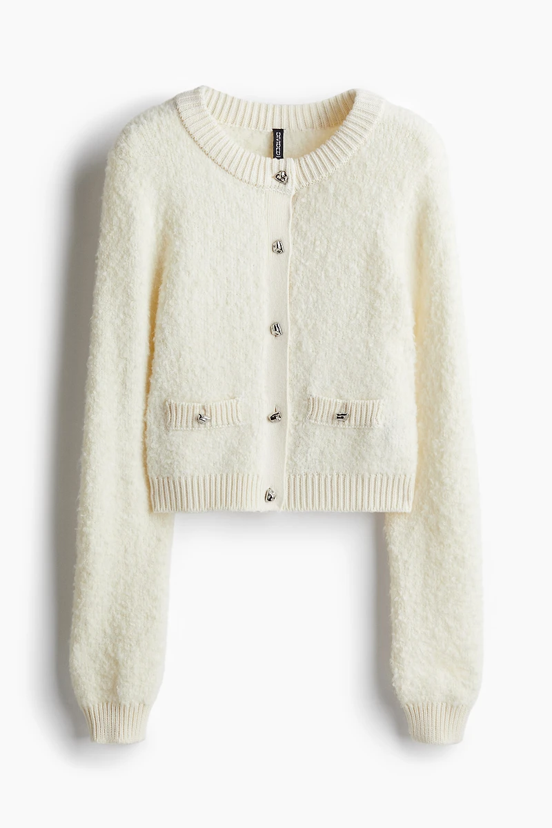 Chandail en tricot bouclette