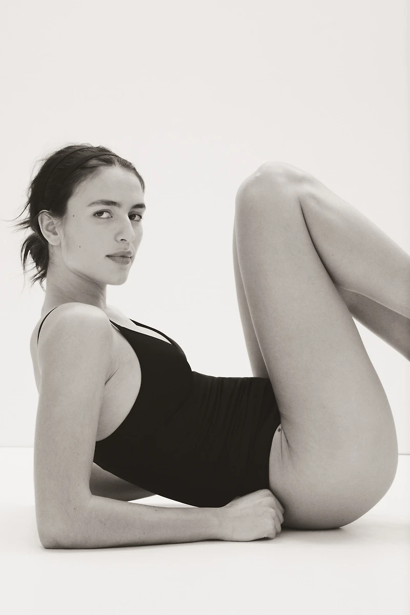 Seamless Padded-Cup Thong Bodysuit
