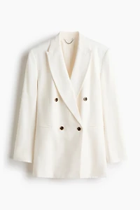 Linen-Blend Blazer