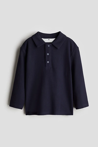 Long-Sleeved Polo Shirt