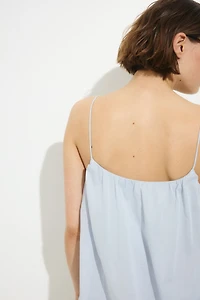 Bubble-hem strappy dress