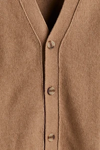 Regular-Fit Brushed Cardigan