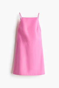 Bow-Detail Low-Back Dress