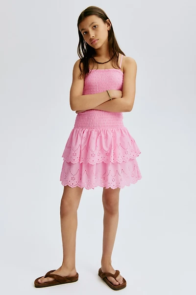 Smocked Strappy Dress