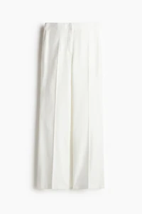 Bootcut Linen-Blend Pants