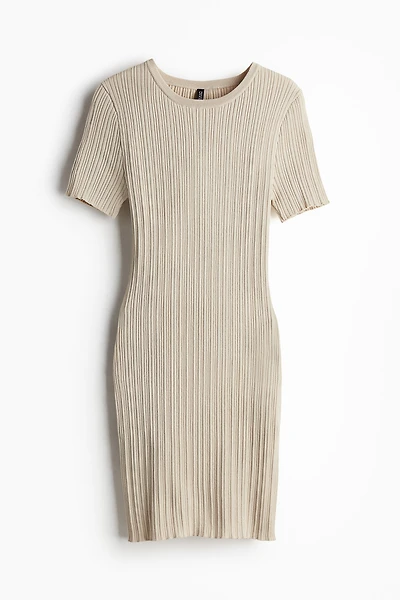 Rib-Knit Bodycon Dress