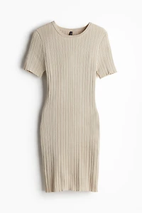 Rib-Knit Bodycon Dress