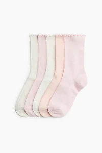 5-pack Rib-knit Socks