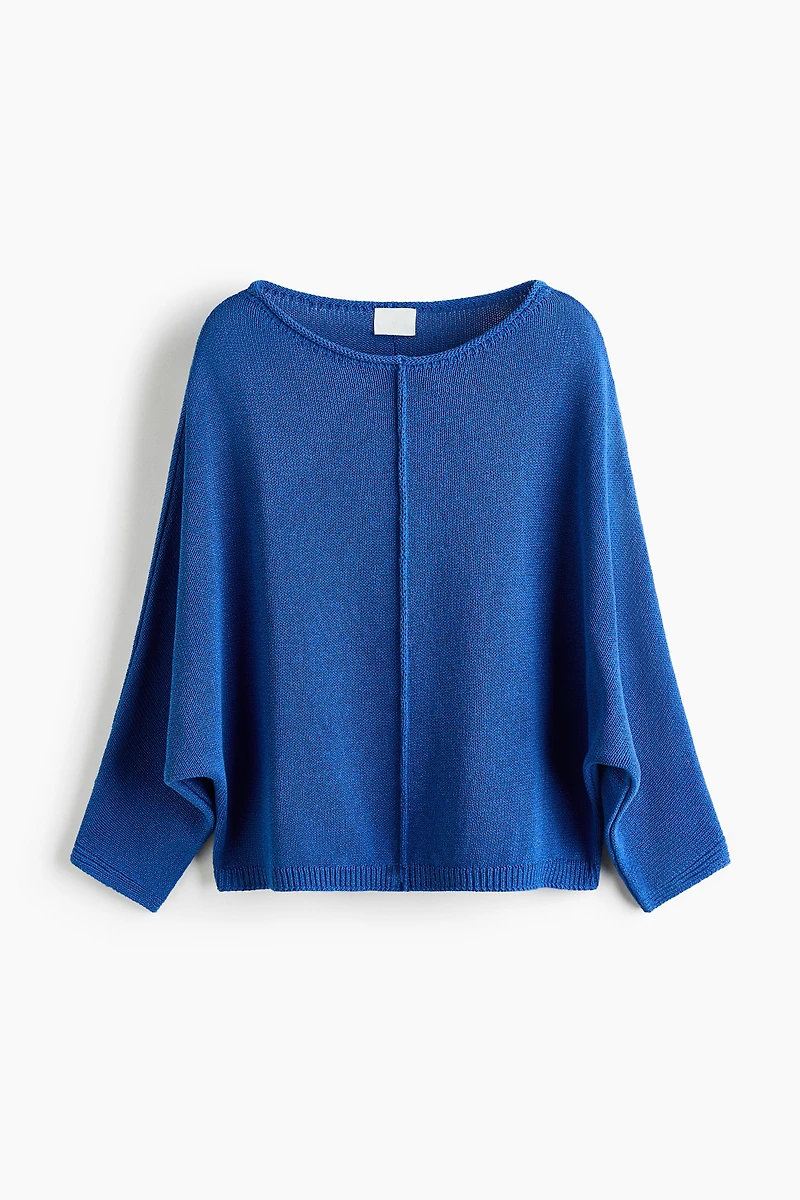 Batwing-Sleeved Sweater