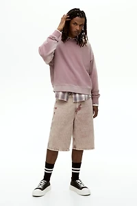 Oversized-Fit Washed Sweatshirt