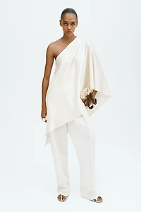 Haut asymétrique en satin