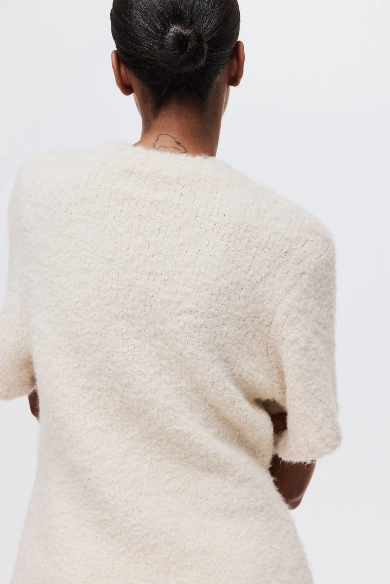 T-shirt en tricot bouclé