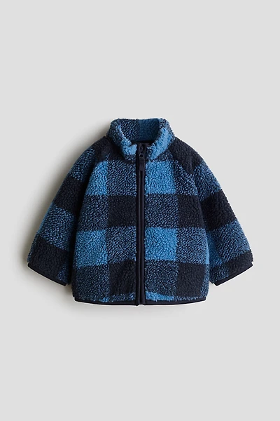 Printed Teddy Fleece Jacket