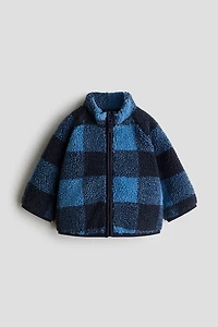 Printed Teddy Fleece Jacket