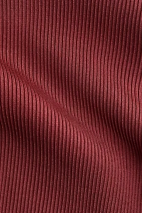 Rib-Knit Twist-Detail Top