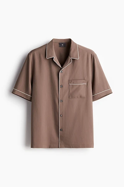 Regular Fit Modal-blend Resort Shirt