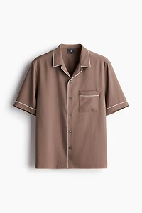 Chemise Coupe Classique à col cubain