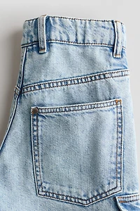 Denim Cargo Shorts