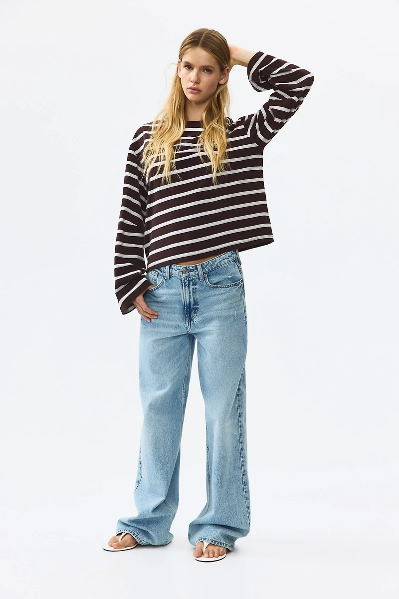Long-Sleeved Cotton Top