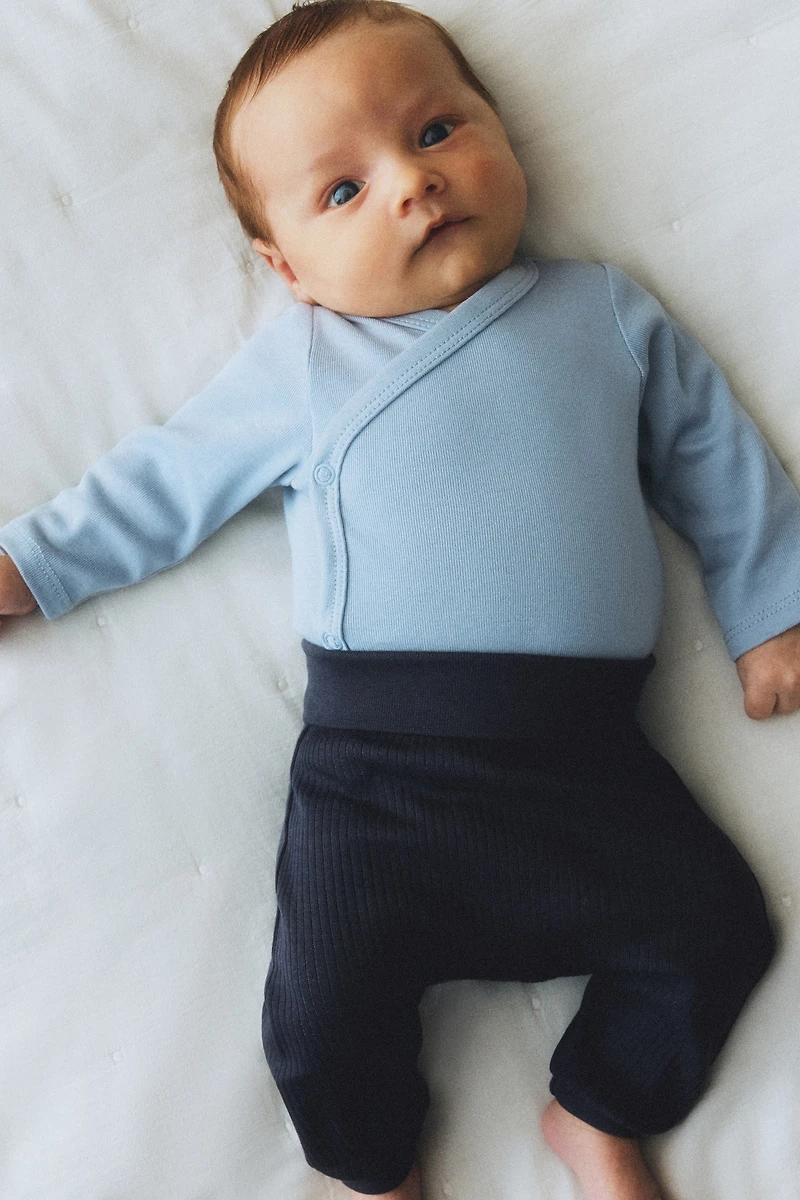 4-pack Ribbed Cotton Pants