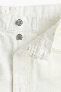Raw-Edge Denim Shorts
