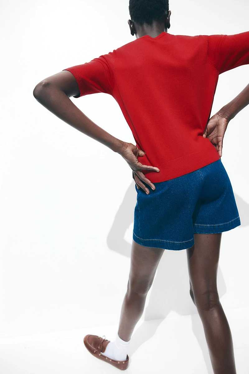 Short-Sleeved Cardigan