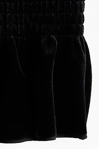 Haut bandeau en velours nid d'abeille