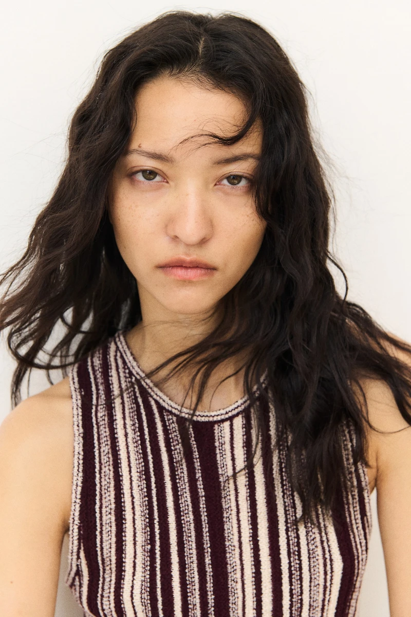Fringe-Trimmed Knit Dress