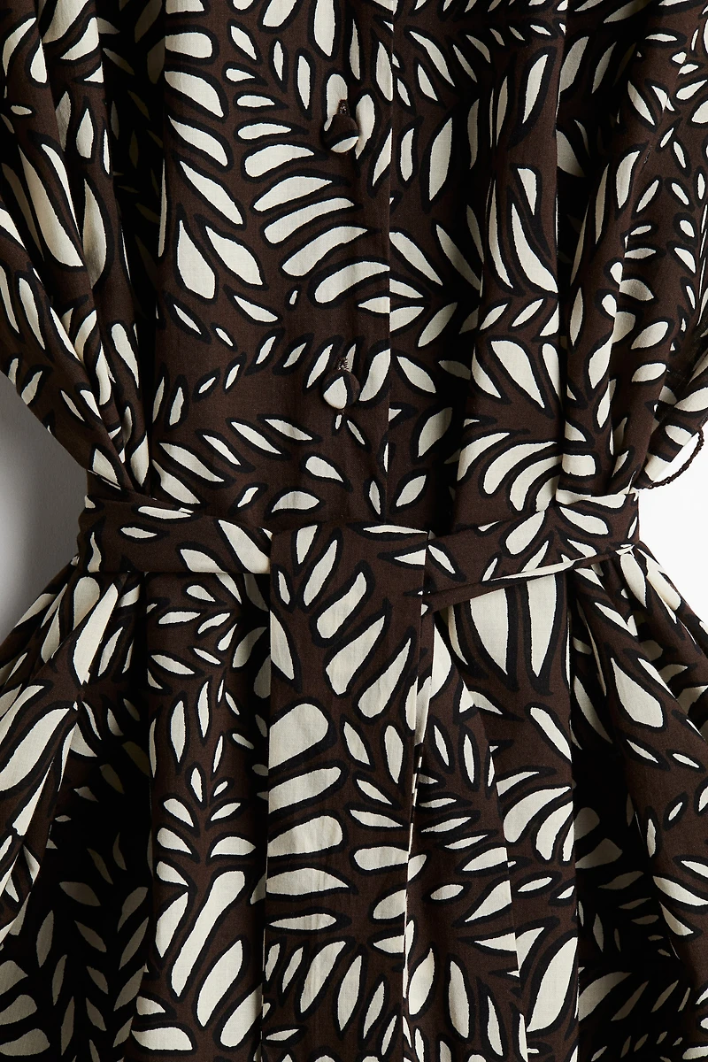 Tie-Belt Shirt Dress