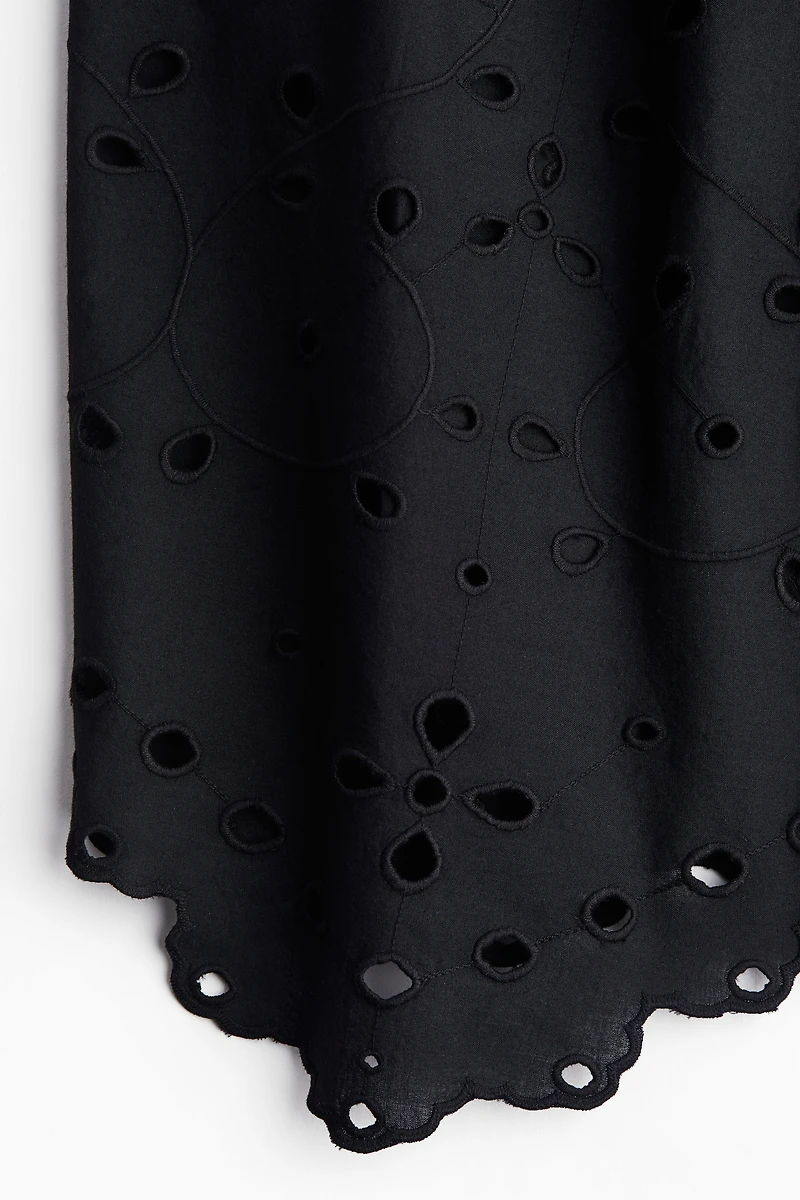 Eyelet-Embroidered Skirt